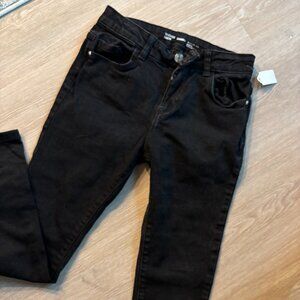 Denim & Co Black Little Girls Jeans size 12-13 years old skinny